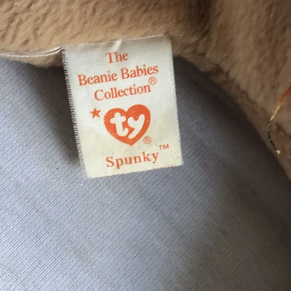 Ty Beanie Baby Spunky the‎ Cocker Spaniel Dog Puppy 1997 Plush Stuffed Animal